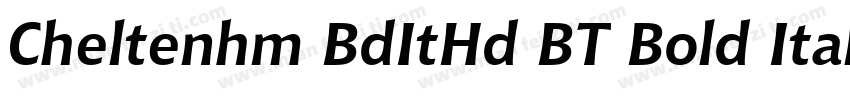 Cheltenhm BdItHd BT Bold Italic字体转换